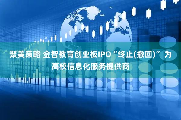 聚美策略 金智教育创业板IPO“终止(撤回)” 为高校信息化服务提供商