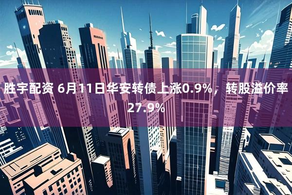 胜宇配资 6月11日华安转债上涨0.9%，转股溢价率27.9%