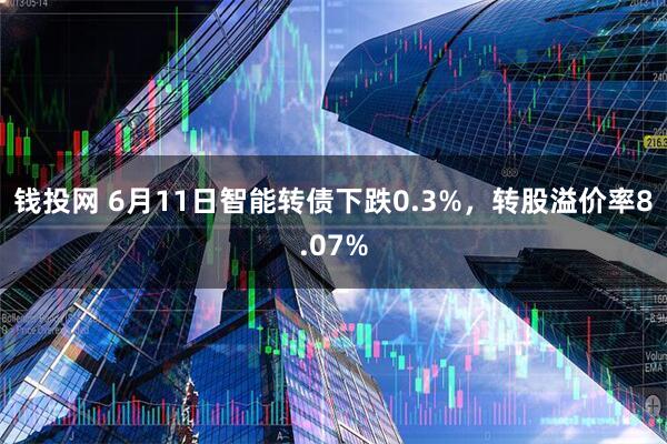 钱投网 6月11日智能转债下跌0.3%，转股溢价率8.07%