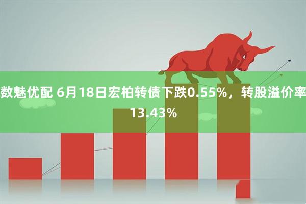 数魅优配 6月18日宏柏转债下跌0.55%，转股溢价率13.43%